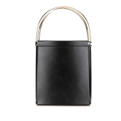 Cartier AB Cartier Black Calf Leather Trinity Handbag France