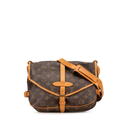 Louis Vuitton B Louis Vuitton Brown Monogram Canvas Canvas Monogram Saumur 30 France