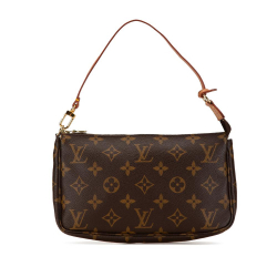 Louis Vuitton B Louis Vuitton Brown Monogram Canvas Canvas Monogram Pochette Accessoires United States