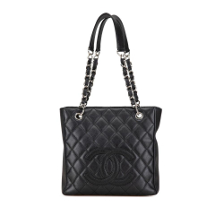 Chanel B Chanel Black Caviar Leather Leather Petite Caviar Shopping Tote Italy