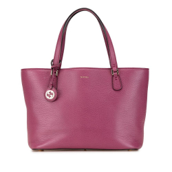 Gucci B Gucci Purple Calf Leather Lady Dollar Tote Italy