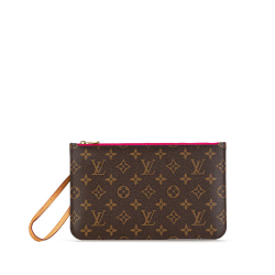 Louis Vuitton AB Louis Vuitton Brown Monogram Canvas Canvas Monogram Neverfull Pochette France