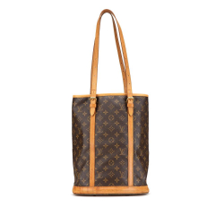 Louis Vuitton B Louis Vuitton Brown Monogram Canvas Canvas Monogram Bucket GM France