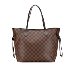 Louis Vuitton B Louis Vuitton Brown Damier Canvas Canvas Damier Ebene Neverfull MM France