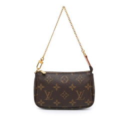 Louis Vuitton AB Louis Vuitton Brown Monogram Canvas Canvas Monogram Mini Pochette Accessoires Spain