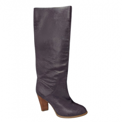 Marc by Marc Jacobs Bottes en cuir de veau gris-violet 40