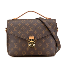 Louis Vuitton B Louis Vuitton Brown Monogram Canvas Canvas Monogram Pochette Metis Italy