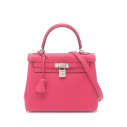 Hermès A Hermès Pink Hot Pink Calf Leather Togo Kelly II Retourne 25 France