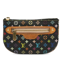 Louis Vuitton Black Monogram Multicolore Canvas Canvas Monogram Multicolore Pochette Plate MM France