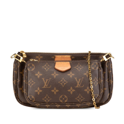 Louis Vuitton B Louis Vuitton Brown Monogram Canvas Canvas Monogram Multi Pochette Accessoires France