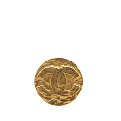 Chanel B Chanel Gold Gold Plated Metal CC Brooch France