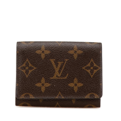 Louis Vuitton B Louis Vuitton Brown Monogram Canvas Canvas Monogram Card Case Spain