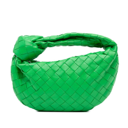 Bottega Veneta AB Bottega Veneta Green Nappa Leather Leather Mini Nappa Intrecciato Jodie Italy