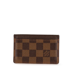 Louis Vuitton AB Louis Vuitton Brown Damier Canvas Canvas Damier Ebene Card Holder France