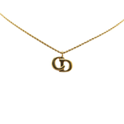 Christian Dior AB Dior Gold Gold Plated Metal CD Logo Pendant Necklace Germany