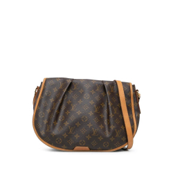 Louis Vuitton AB Louis Vuitton Brown Monogram Canvas Canvas Monogram Menilmontant MM France