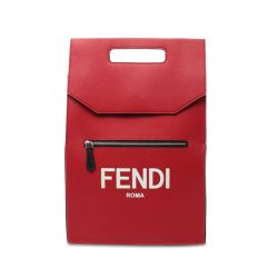 Fendi B Fendi Red Calf Leather Fendi Roma Backpack Italy