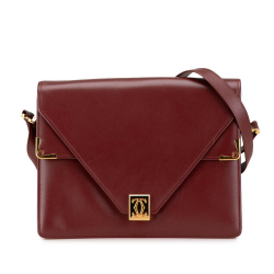 Cartier B Cartier Red Bordeaux Calf Leather Must de Cartier Crossbody Italy