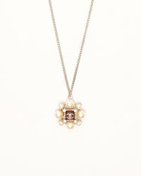 Chanel CC Rhinestones and Pearls Necklace