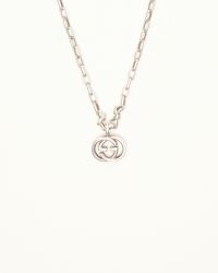 Gucci Interlocking G Silver Necklace