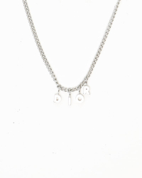 Christian Dior Logo Charm Necklace