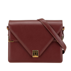 Cartier B Cartier Red Bordeaux Calf Leather Must de Cartier Crossbody Spain