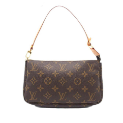 Louis Vuitton AB Louis Vuitton Brown Monogram Canvas Canvas Monogram Pochette Accessoires Spain