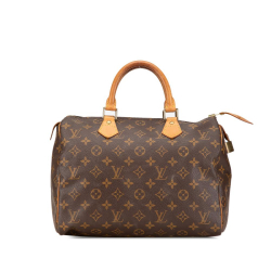 Louis Vuitton B Louis Vuitton Brown Monogram Canvas Canvas Monogram Speedy 30 France