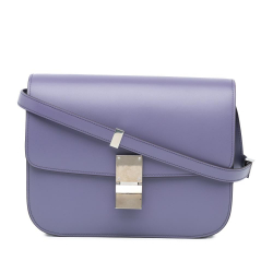 Celine AB Celine Purple Dark Purple Calf Leather Medium skin Classic Box Italy