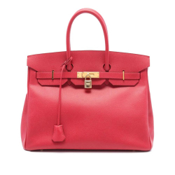 Hermès B Hermès Red Indian Red Calf Leather Togo Birkin Retourne 35 France