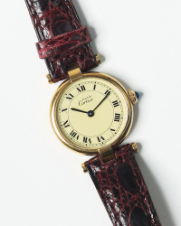 Cartier Vendome Vermeil 24mm Ref 590004 Watch