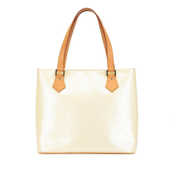 Louis Vuitton AB Louis Vuitton White Vernis Leather Leather Monogram Vernis Houston Spain