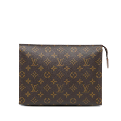 Louis Vuitton B Louis Vuitton Brown Monogram Canvas Canvas Monogram Toiletry Pouch 26 France