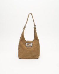 Fendi Corduroy Shoulder Bag