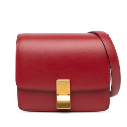 Celine B Celine Red Calf Leather Small skin Classic Box Italy