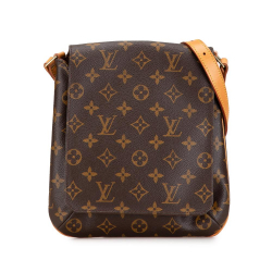 Louis Vuitton AB Louis Vuitton Brown Monogram Canvas Canvas Monogram Musette Salsa Short Strap France