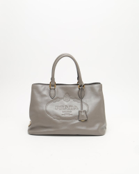 Prada Glace Logo Tote Bag