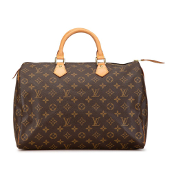 Louis Vuitton AB Louis Vuitton Brown Monogram Canvas Canvas Monogram Speedy 30 France