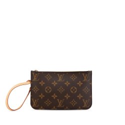 Louis Vuitton AB Louis Vuitton Brown Monogram Canvas Canvas Monogram Neverfull Pochette France