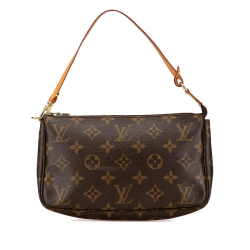 Louis Vuitton AB Louis Vuitton Brown Monogram Canvas Canvas Monogram Pochette Accessoires France