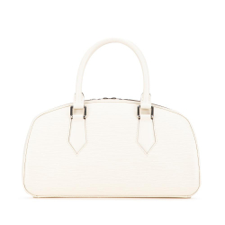 Louis Vuitton B Louis Vuitton White Calf Leather Epi Jasmine France