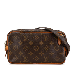 Louis Vuitton AB Louis Vuitton Brown Monogram Canvas Canvas Monogram Pochette Marly Bandouliere France