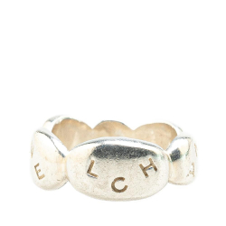 Chanel B Chanel Silver SV925 / Sterling Silver Metal Sterling Silver Logo Engraved Ring France