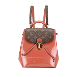 Louis Vuitton AB Louis Vuitton Pink with Brown Vernis Leather Leather Monogram Vernis Hot Springs France