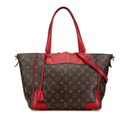 Louis Vuitton B Louis Vuitton Brown with Red Monogram Canvas Canvas Monogram Estrela MM France