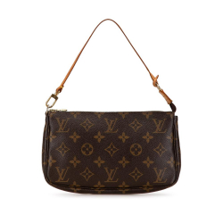 Louis Vuitton B Louis Vuitton Brown Monogram Canvas Canvas Monogram Pochette Accessoires France