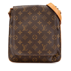 Louis Vuitton B Louis Vuitton Brown Monogram Canvas Canvas Monogram Musette Salsa Short Strap Spain