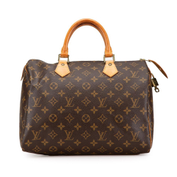 Louis Vuitton B Louis Vuitton Brown Monogram Canvas Canvas Monogram Speedy 30 United States