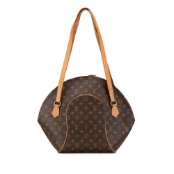 Louis Vuitton B Louis Vuitton Brown Monogram Canvas Canvas Monogram Ellipse GM Shopping Bag France