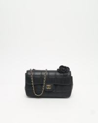 Chanel Chocolate Bar Camellia Flap Bag